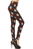 Rainbow Unicorn Print Leggings - Capri or Full - Adult & Kids Sizes