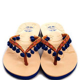 Pom Pom Sandal - Blue