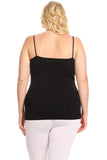 Seamless Strappy Caged Stretch Cami Top - Black or White