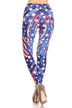 Red, White & Blue Stars & Stripes Soft Leggings