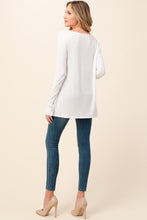 Lace Peekaboo V-neck Top