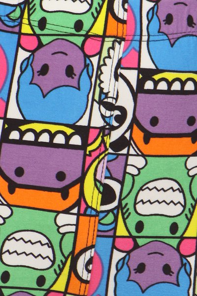 Comic Anime Print Soft Soft Leggings - Adult & Kid Sizes