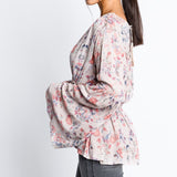 Floral Bell Babydoll Top
