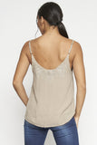 Embroidered Adjustable Strap Cami