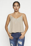 Embroidered Adjustable Strap Cami