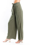 Paper Bag Waist Wide Leg Pants