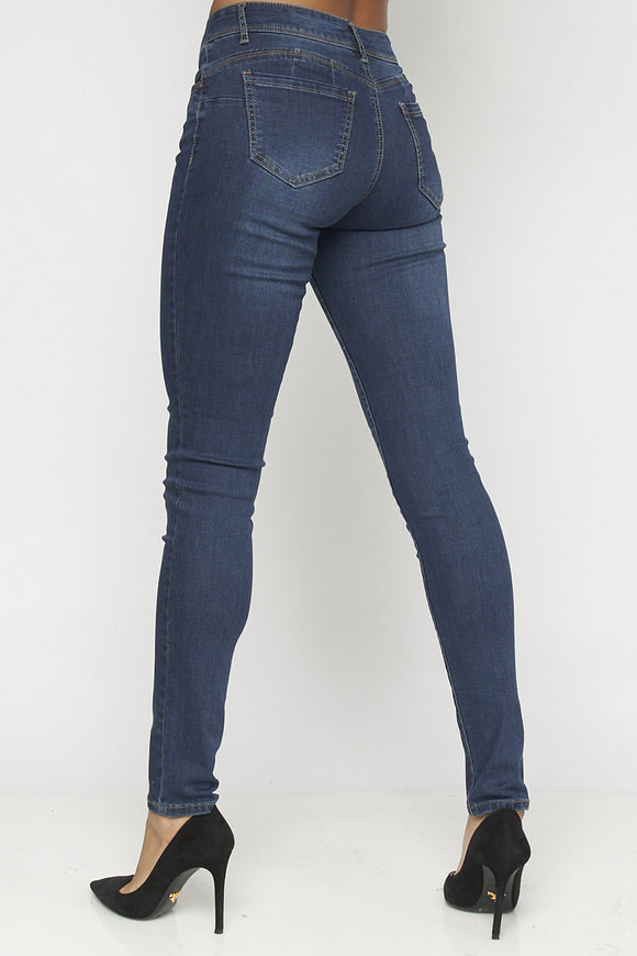 Butt Lifting Dark Blue April Jeans