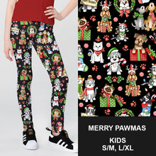 RTS - Kids Merry Pawmas Leggings w/ Side Pockets