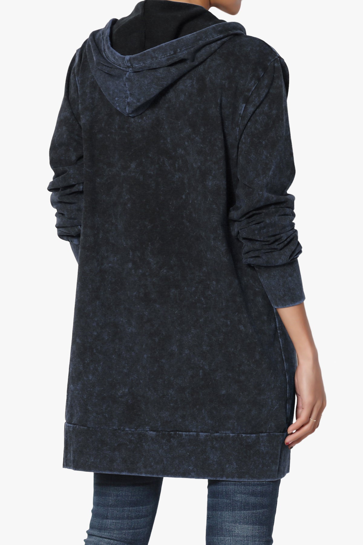 Acid Wash Drawstring Relaxed Pullover Hoodie Sweatshirts w/ Kangaroo Pocket