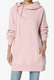 Side Tie Tunic Hoodie w/ Kangaroo Pocket