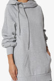 Side Tie Tunic Hoodie w/ Kangaroo Pocket