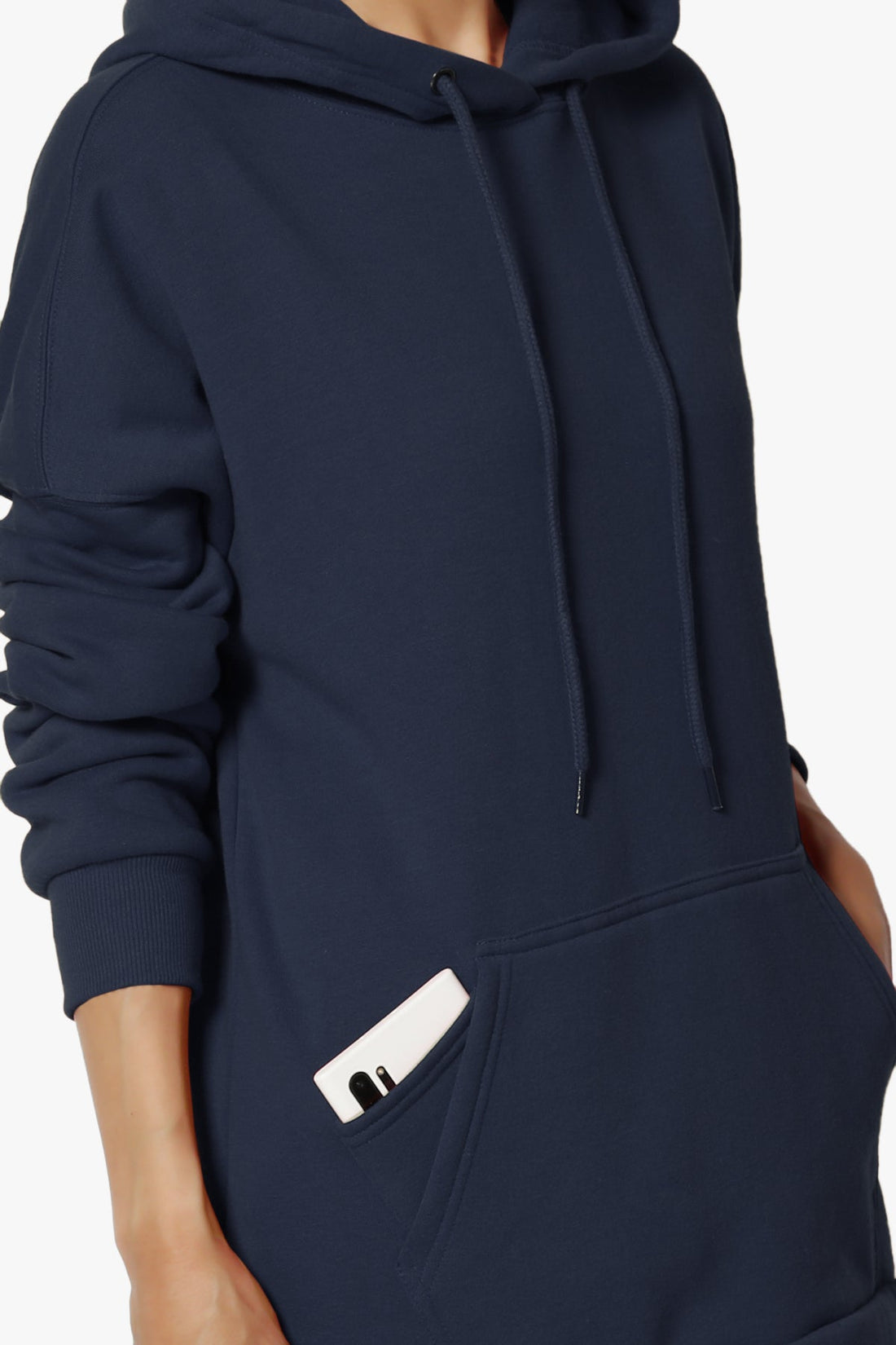 Active Lounge Fleece Drawstring Hoodie Sweatshirt w/ Kangaroo & Tech Pocket