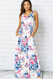 Floral Maxi Dress With Pockets