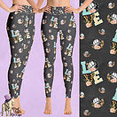Volleyball Love Print Leggings