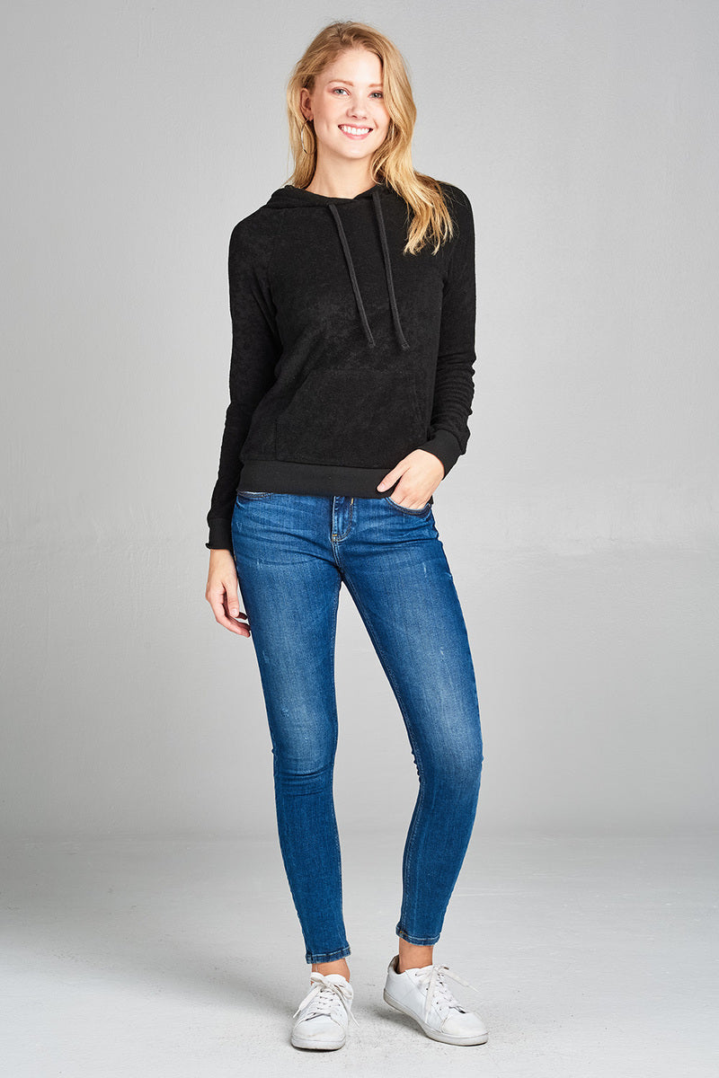 Kangaroo Pocket Hoodie Top