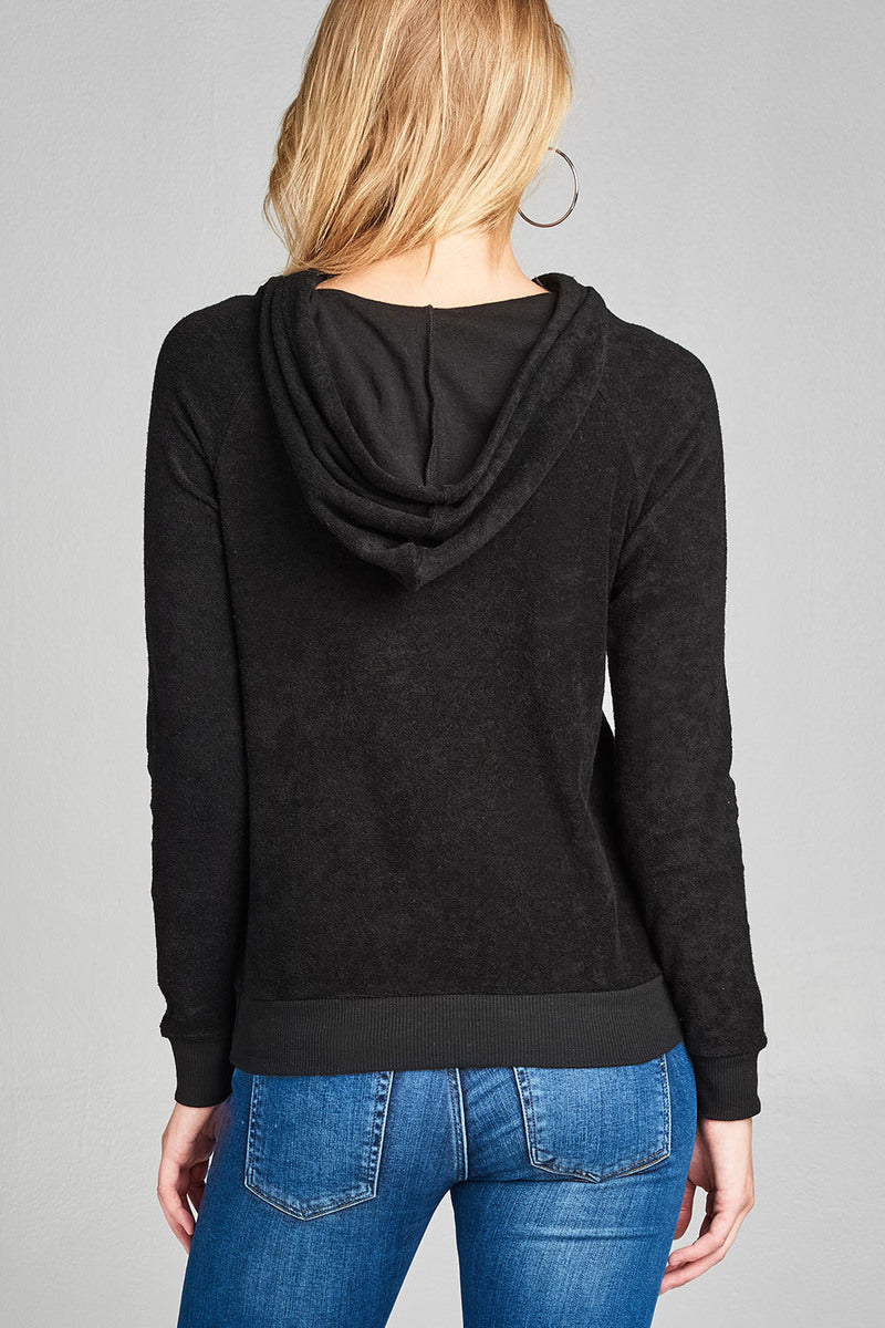 Kangaroo Pocket Hoodie Top
