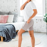 Zenana Women's Workout Yoga Running Compression Exercise Biker Shorts with Side Pockets