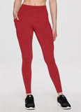 Solid Color Leggings With Side Pockets