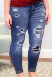 Judy Blue Camo Peekaboo Patch Jeans