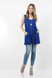 Sleeveless Pocket Tunic w/ Pockets