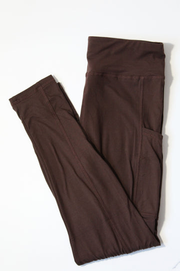 Magic Pocket Legging - Chocolate Full Length