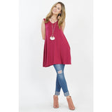 Sleeveless Pocket Tunic w/ Pockets