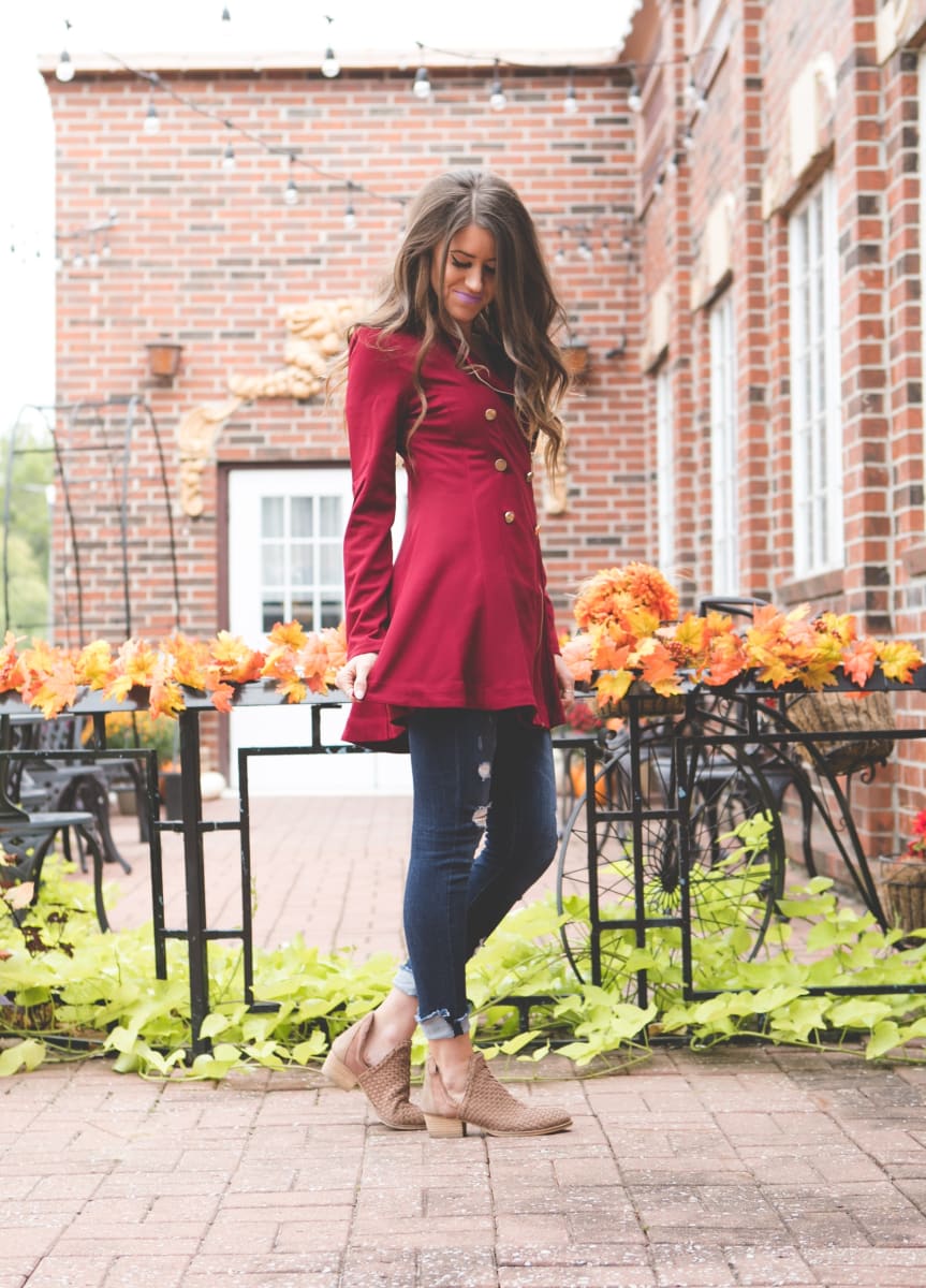 Double Breasted Peacoat Ladies Jacket