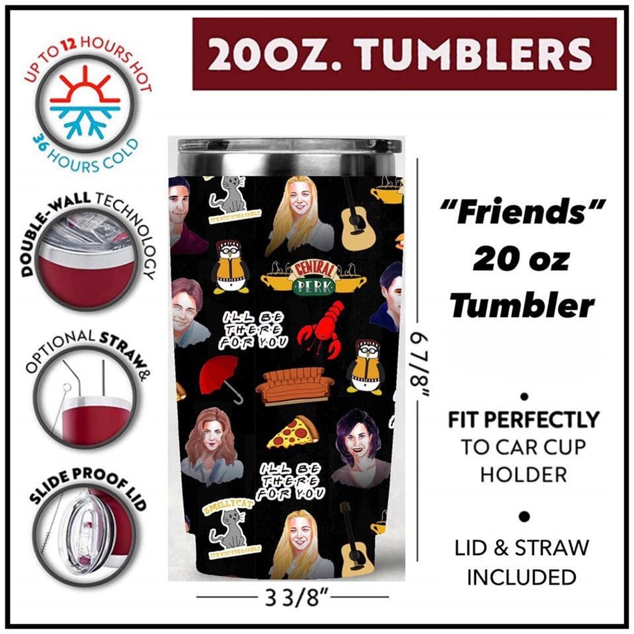Pop Culture 20 oz Tumblers - Select Your Iconic Theme!
