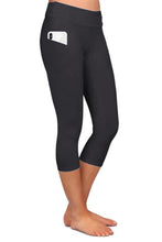 Solid Color Capri Soft Leggings w/ Pockets