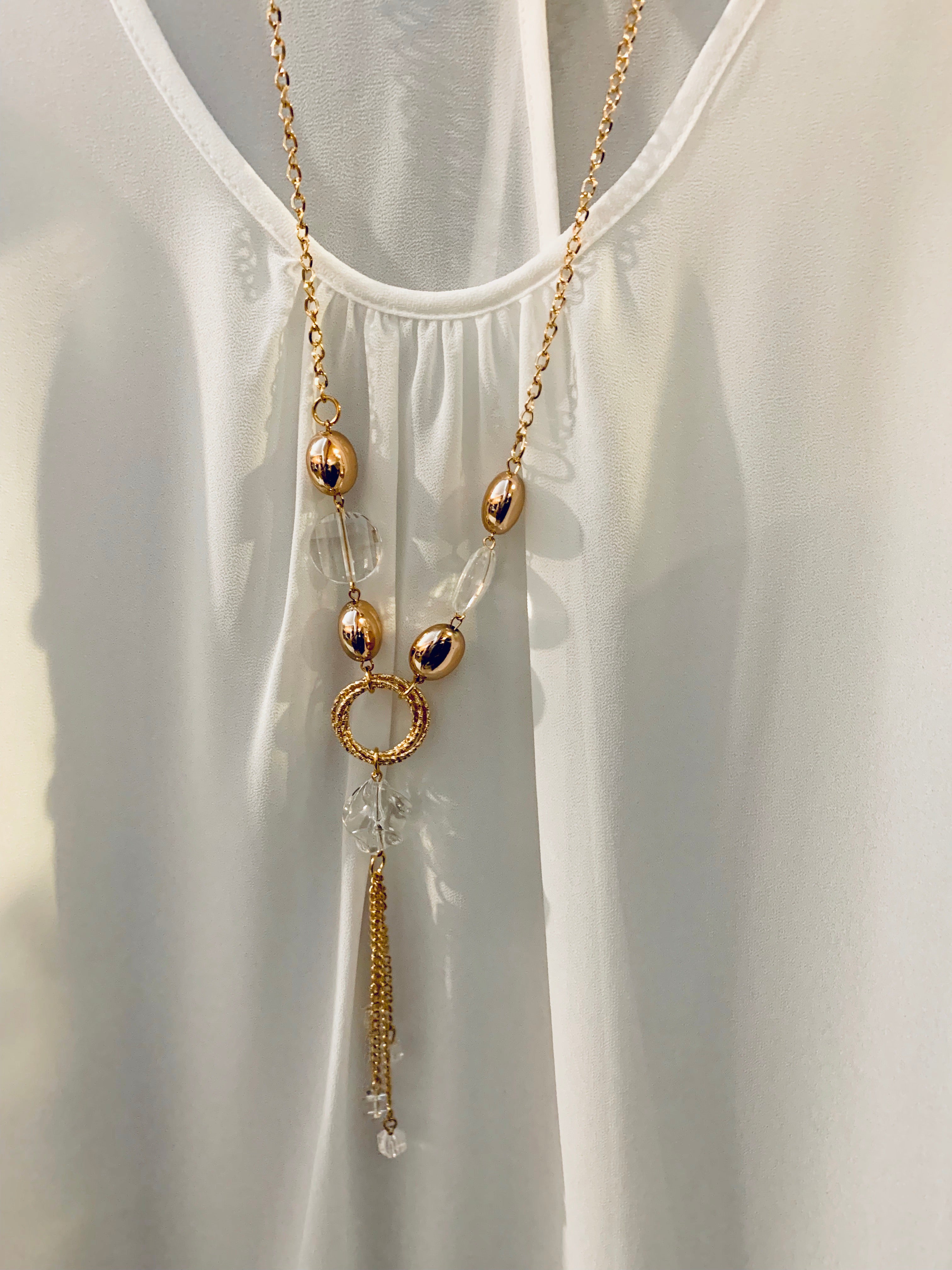 Chiffon Double Cross Back Sleeveless Top - White or Black