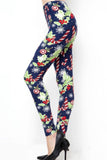 Holly and Candy Canes CHristmas Print Soft Leggings