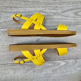 Yellow Criss Cross Sandals