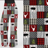 Lumberjack - High Waisted Wide Leg Hybrid Leggings/Pants w/ Pockets