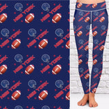 New York Football Team Print Soft Leggings w/ Pocket