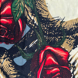 Sketched Rose Skull Soft Leggings