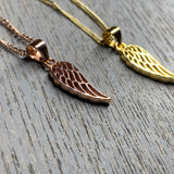 Gold Vermeil Angel Wing Necklace
