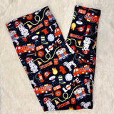 Fire Station Print Kids Leggings