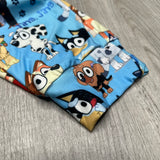 Pup in Blue Print Kids Joggers w/ Pockets