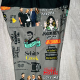 Rose Motel Iconic TV Show Themed Print Soft Leggings - Comfortable High-Rise Yoga Waistband - Stylish Fan-Favorite Print for Everyday Wear