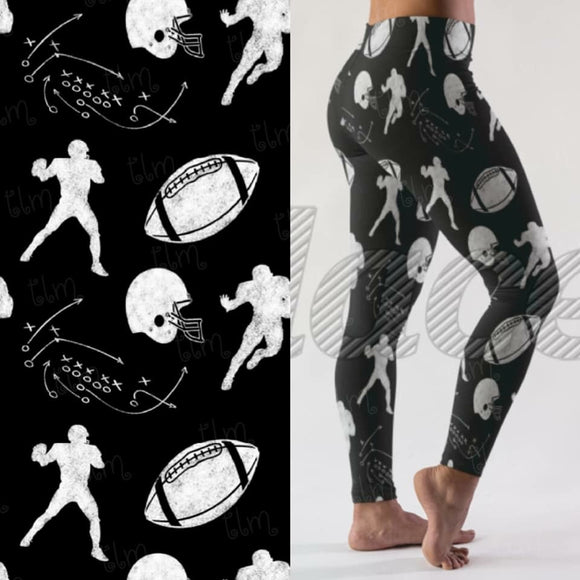Football Leggings with Pocket in Waist Band