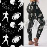 Football Leggings with Pocket in Waist Band