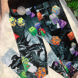 RPG Gamer Dragon Dungeon Soft Leggings