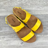 Yellow Criss Cross Sandals