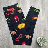 POW! Superhero Comic Book Soft Leggings
