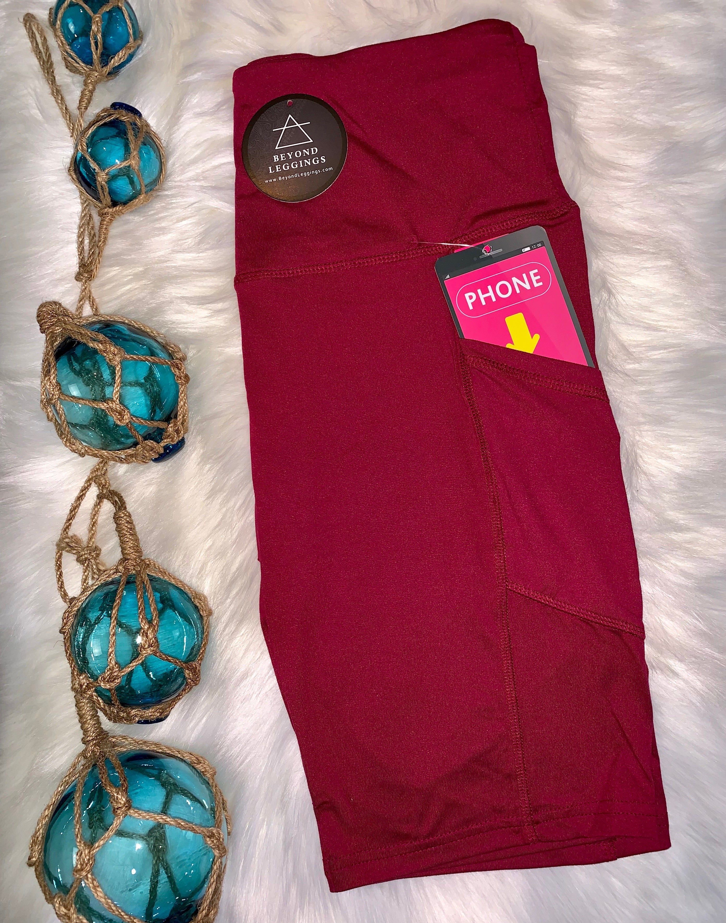 Yoga Band Bermuda Biker Shorts w/ Pockets