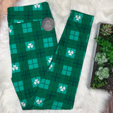 Shamrock Plaid Soft Leggings
