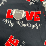 Love My Buckeyes Football Team Soft Leggings