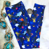 Ocean Friends Print Soft Leggings