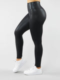 High Rise Full-Length Black Pebble Soft Leggings