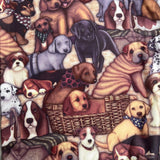Puppy Dog Collage Print Soft Stretchy Leggings